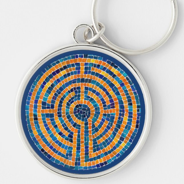 LABYRINTH IV Premium Round Keychain (Front)