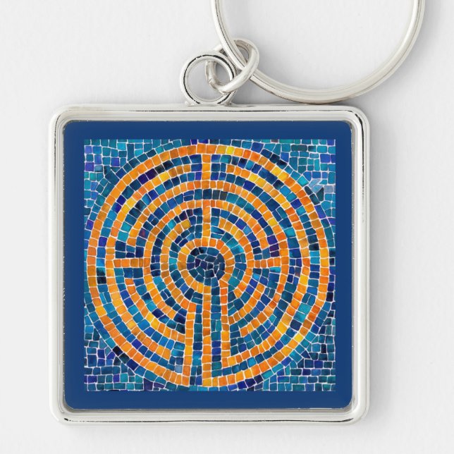 LABYRINTH IV Premium Square Keychain (Front)