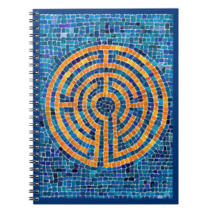 LABYRINTH IV Spiral Notebook - Blue