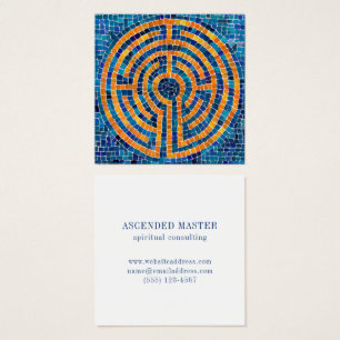 LABYRINTH IV Square Business Card 