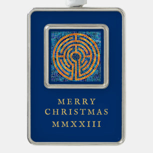 LABYRINTH IV Vertical Framed Ornament