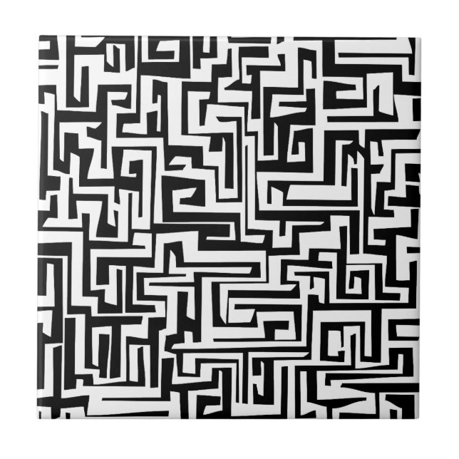 Labyrinth, maze design tile (Front)