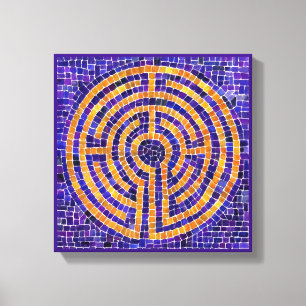 LABYRINTH MOSAIC 12x12 Wrapped Canvas (1.5" Deep)