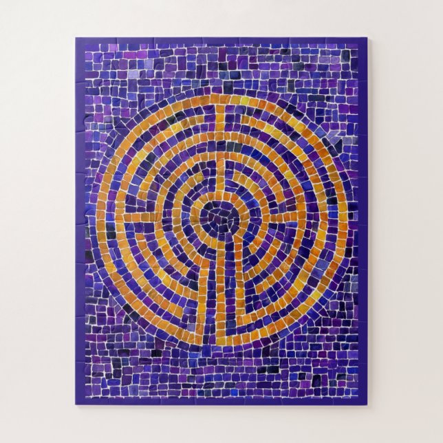LABYRINTH MOSAIC 16x20 Big Pieces Puzzle (Vertical)