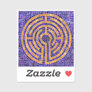 Labyrinth Mosaic 2"x2" Vinyl Sticker