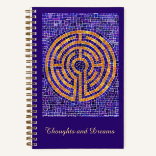 LABYRINTH MOSAIC 5.5x8.5 Spiral Notebook