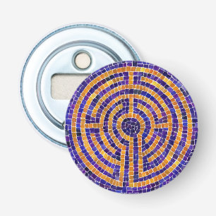 LABYRINTH MOSAIC Button Bottle Opener