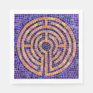 LABYRINTH MOSAIC Standard Luncheon Paper Napkins