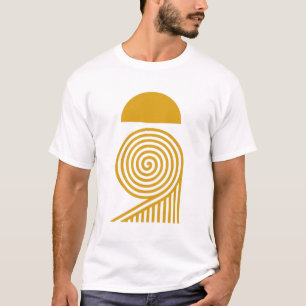 Labyrinth of Light – Sun and Golden Spiral3 T-Shirt