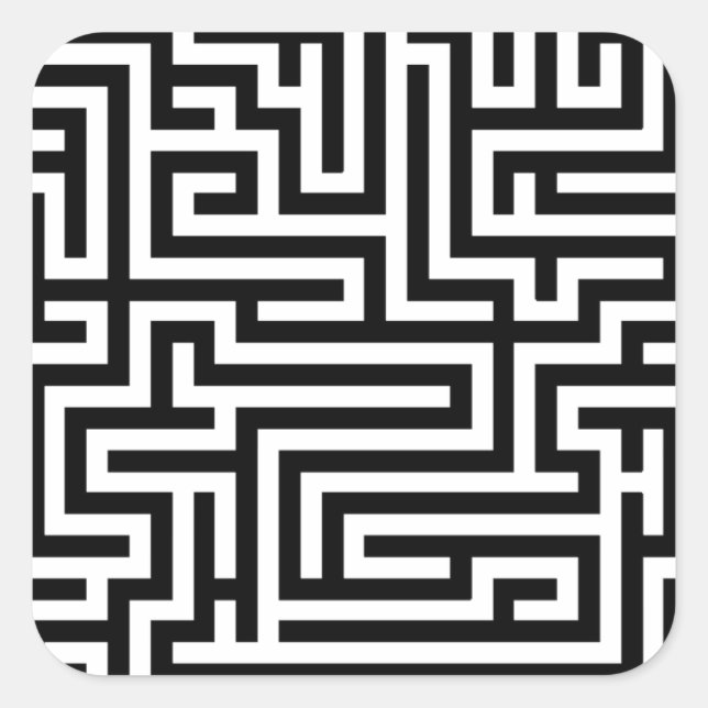 Labyrinth Square Sticker (Front)
