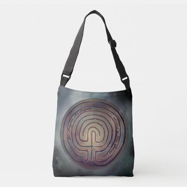 Labyrinth Symbol  Crossbody Bag (Front)
