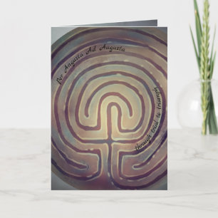 Labyrinth Symbol  Through Trial to Triumph Card