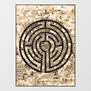 LABYRINTH V 8x11 Window Cling 