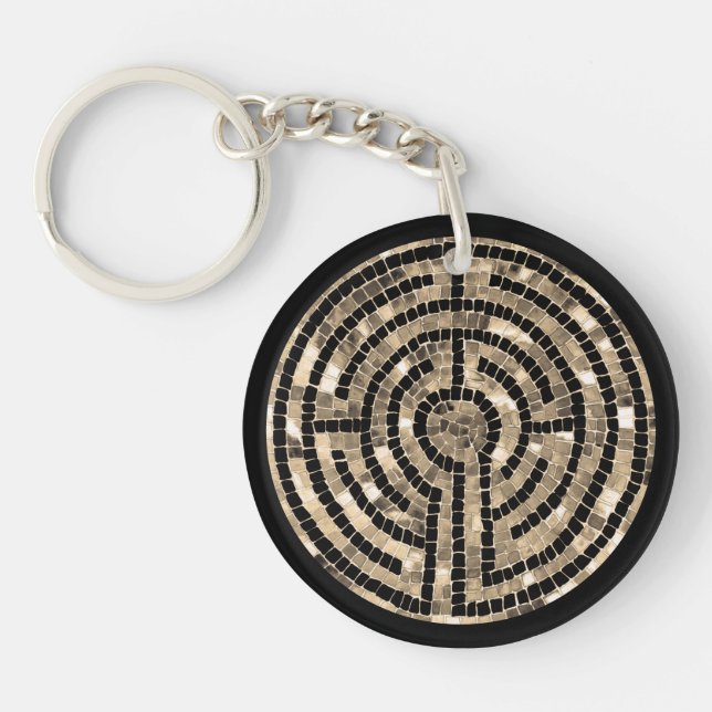 LABYRINTH V Acrylic Circle Keychain (Front)