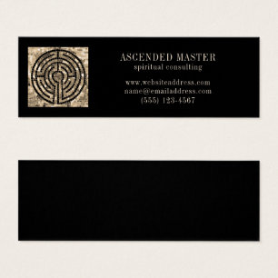 LABYRINTH V Mini Business Card - Black