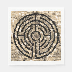 LABYRINTH V Standard Lunch Paper Napkin - White
