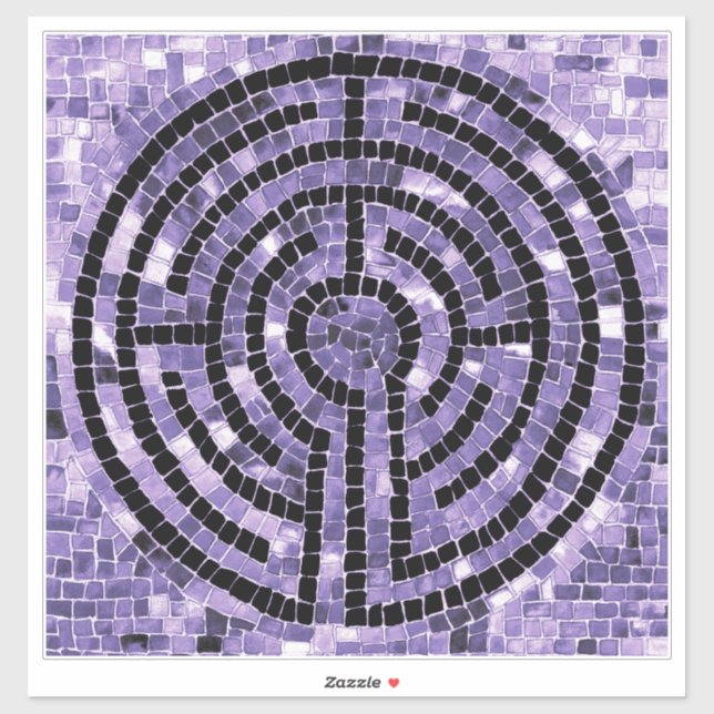 LABYRINTH VI 14x14 Vinyl Sticker (Sheet)