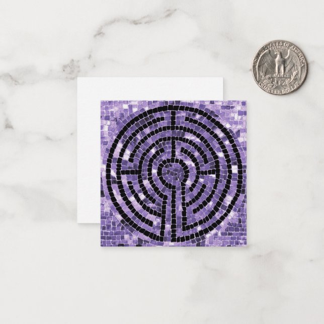 LABYRINTH VI 2.5" Square Flat Card  (Front/Back In Situ)
