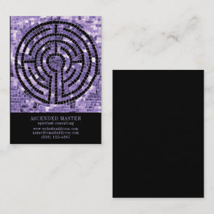 LABYRINTH VI 3.5x2.5 Business Card - Black