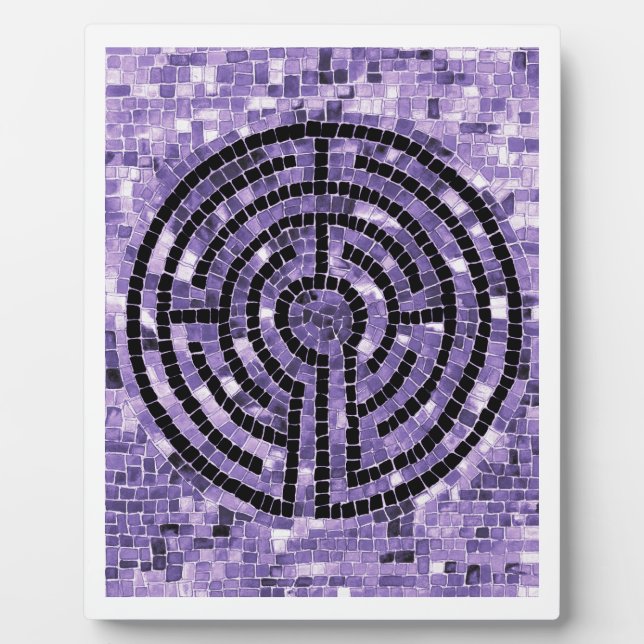 LABYRINTH VI 8x10 Plaque with Easel - White (Front)