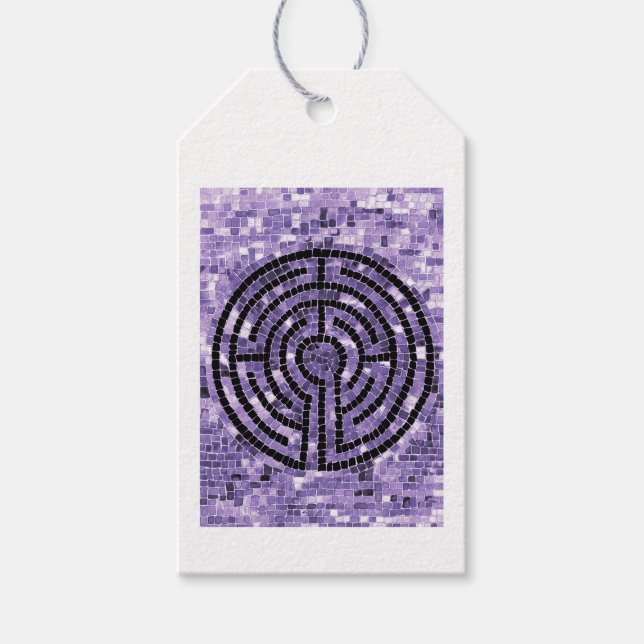 LABYRINTH VI Gift Tags - White (Front)