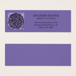 LABYRINTH VI Mini Business Card - Grape