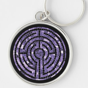LABYRINTH VI Premium Round Keychain