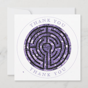 LABYRINTH VI Square Flat Thank You Card
