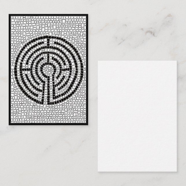 LABYRINTH VII 3.5x2.5 Flat Note Card II (Front/Back)