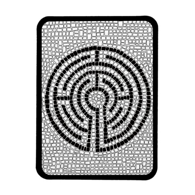 LABYRINTH VII 3x4 Flexible Magnet - Black (Vertical)