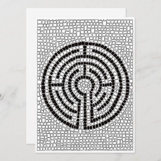 LABYRINTH VII 5.5x7.5 Flat Card  (Front/Back)
