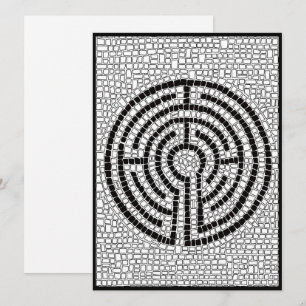LABYRINTH VII 5.5x7.5 Flat Card II