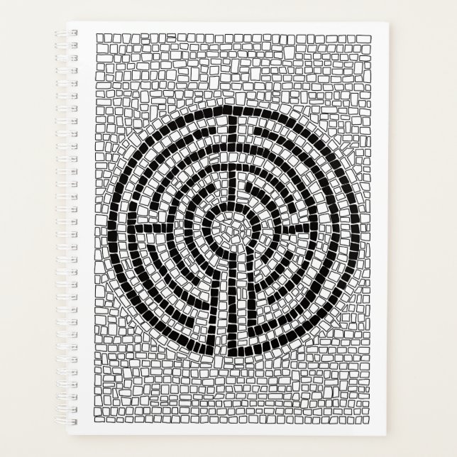 LABYRINTH VII 8.5x11 Planner / White (Front)