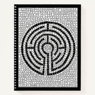 LABYRINTH VII 8.5x11 Spiral Notebook