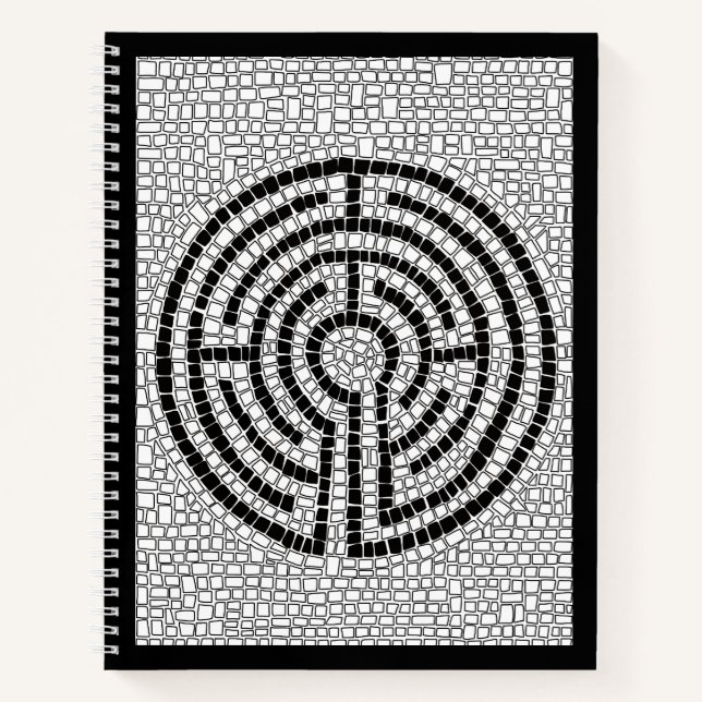 LABYRINTH VII 8.5x11 Spiral Notebook (Front)