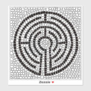 LABYRINTH VII 8x8 Vinyl Sticker