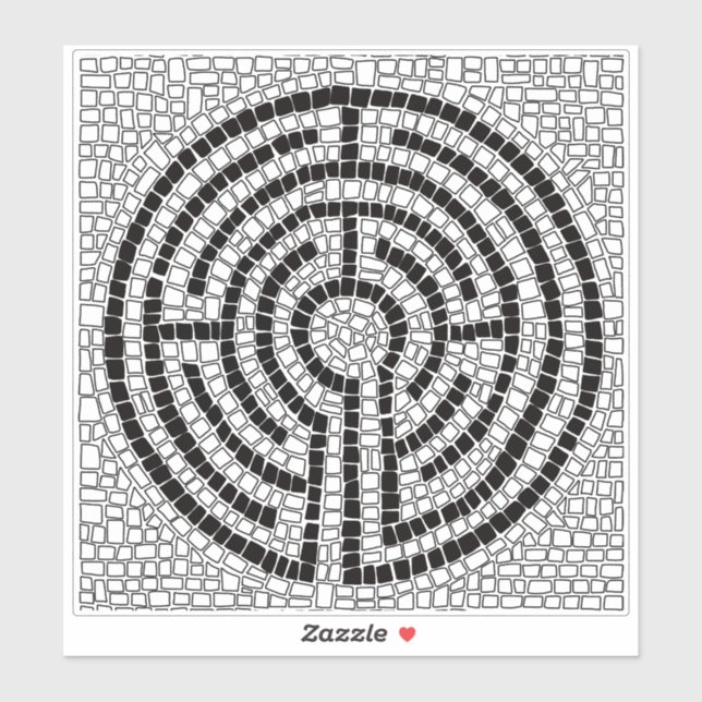 LABYRINTH VII 8x8 Vinyl Sticker (Sheet)