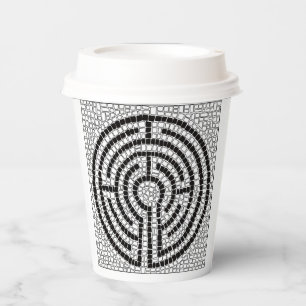 LABYRINTH VII Paper Cups - White