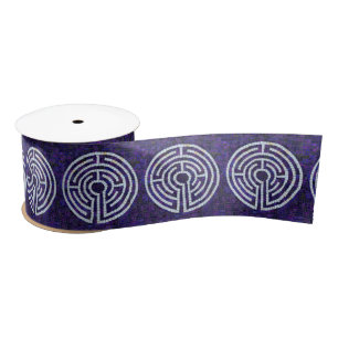 LABYRINTH VIII 3" Wide Satin Ribbon