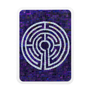 LABYRINTH VIII 3x4 Flexible Magnet - White