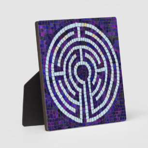 LABYRINTH VIII 5.25 Square Plaque with Easel