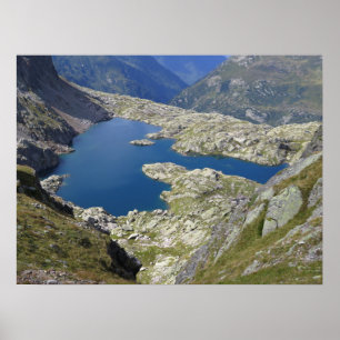 Lac Cornu French Alps Poster