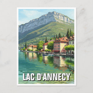Lac D'Annecy Lake Annecy France  Postcard