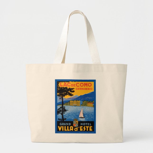 Lac de Como Large Tote Bag (Front)