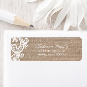 Lace and Burlap Wedding