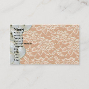 Lace and Buttons Business Card