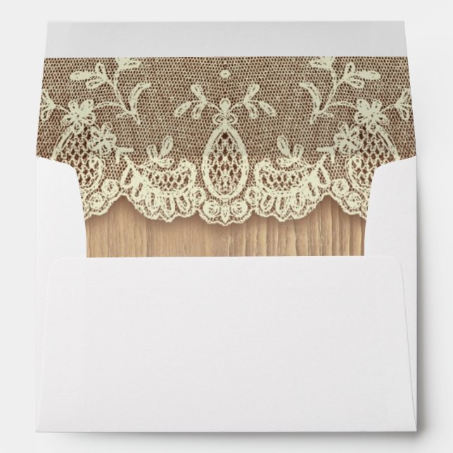 Lace and Wood Envelopes (Back (Bottom))