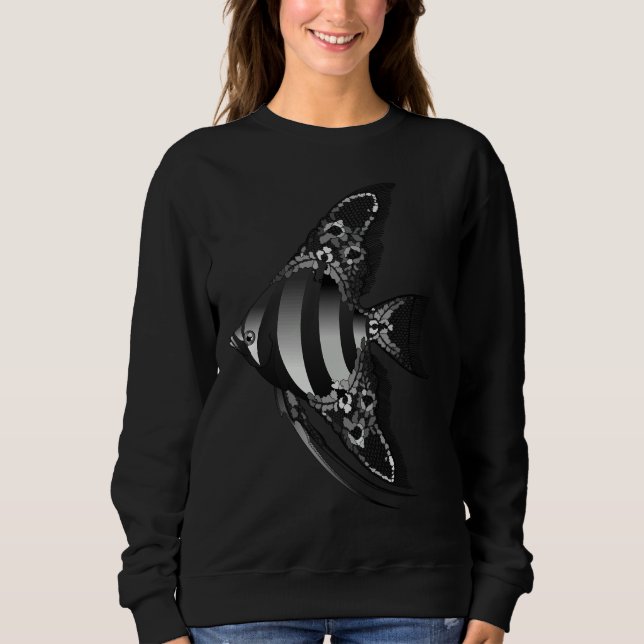 Lace Angel Fish Sweatshirt (Front)
