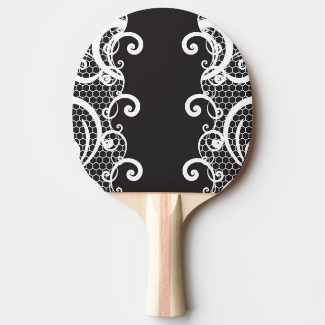 Lace background 1 ping pong paddle (Front)