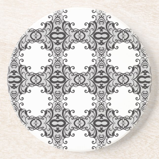 Lace background 2 coaster (Front)